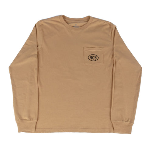 303 Boards - 303 X Jesse Clyncke Colfax Long Sleeve Pocket Shirt (Tan)
